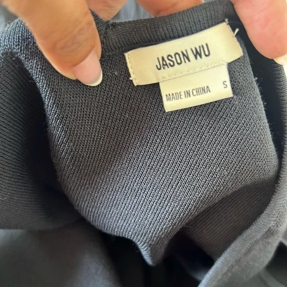 JASON WU Black Tiered Prairie Midi Dress
